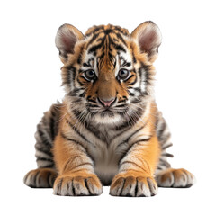 Baby Tiger isolated on a transparent background