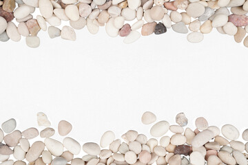 Pebble stones with copy space isolated transparent