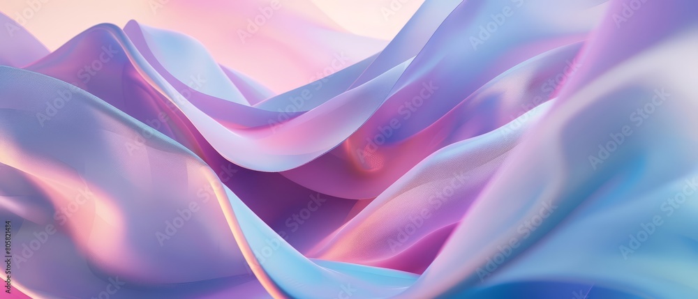 Poster light elegant dynamic abstract visuals capture the essence of pastel tone geometric shapes, ideal fo