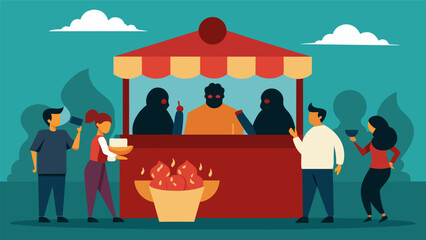 As I approached a food stand I overheard someone describing a rumored curse on anyone who tried the special rumorspreading dish. No one seemed to know.