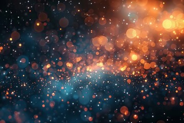 Fototapeta premium Enhance the celestial ambiance of a sparkling cosmic display with the use of bokeh effects.