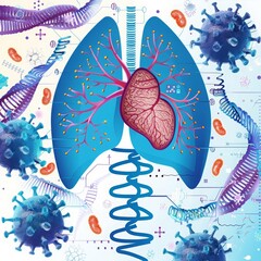 World Hepatitis Day is commemorated with an illustration featuring DNA genome sequencing technologies against a backdrop of liver health advancements