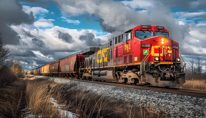 Obraz premium Logistics transport background