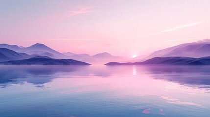 Fototapeta premium Abstract pastel pink background, calm gradient wave fluid abstract background