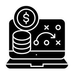 Financial Strategy  Icon glyph