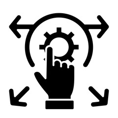 Decision Support  Icon glyph