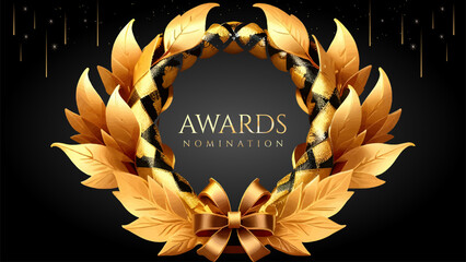 Golden Laurel Wreath Winner Award Nomination. Prestigious Recognition in Luxury 3D Design Concept and Abstract Corporate Elegance.