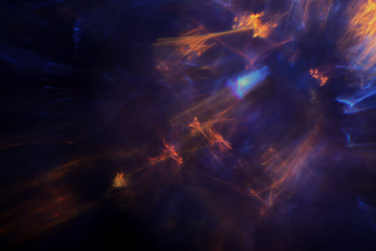 Blurred refraction light, bokeh or flare overlay effect