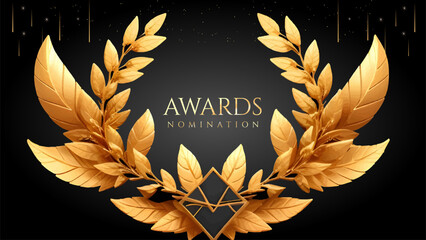 Golden Laurel Wreath Winner Award Nomination. Prestigious Recognition in Luxury 3D Design Concept and Abstract Corporate Elegance.