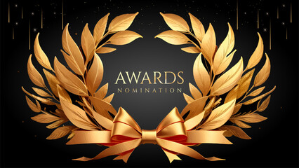 Golden Laurel Wreath Winner Award Nomination. Prestigious Recognition in Luxury 3D Design Concept and Abstract Corporate Elegance.
