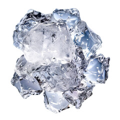 Obraz premium Ice isolated on white or transparent background