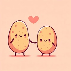A couple of potatoes in love