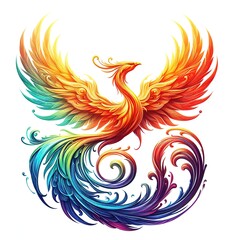 Fototapeta na wymiar Fire phoenix
