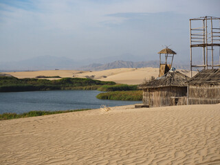 Oasis au milieu du désert au Pérou