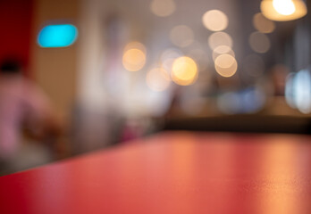 Blurred  food court light bulb background
