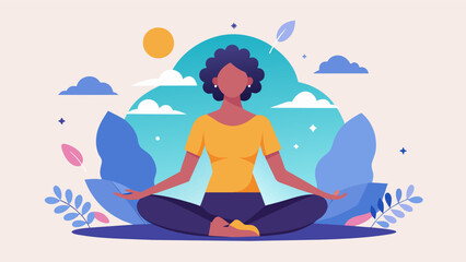 Learn how to incorporate meditation and mindful movement into your daily routine at our Balanced Body Workshop.. Vector illustration