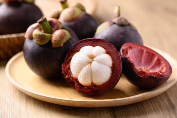 Mangosteen fruit ready to eating, Tropical fruit