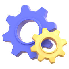 setting 3D Illustration Icon Pack Element