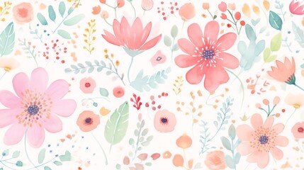 floral patterns, vibrant blossoms