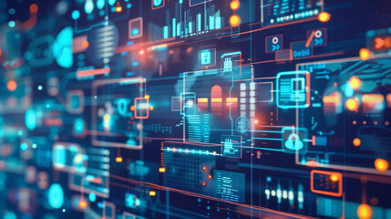 Fototapeta premium Insurtech Evolution: Digitizing Insurance for Personalized Protection