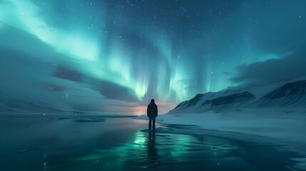 Witness the ethereal dance of the Northern Lights,painting the night sky with otherworldly hues and captivating the senses