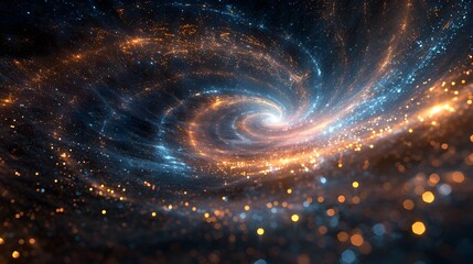 Captivating Cosmic Dance of Celestial Swirls and Precession's Impact on Starlight