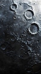 Dramatic Moonscape Revealing Lunar Craters and Geological Wonders