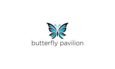 beautiful butterfly pavilion's. logo design