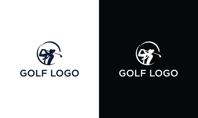 Golf sport club logo, team championship signs