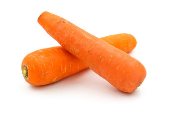 carrots isolated on white