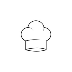 Cook chef hat icon isolate on white background.