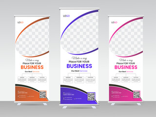 Professional business rack card or dl flyer template