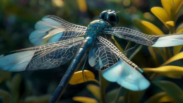 dragonfly on a branch