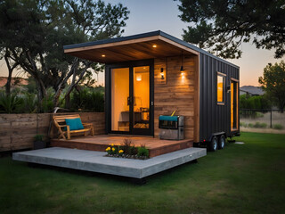 Compact Living, Experience the Convenience of a Tiny Home, Alternatively Known as an ADU or Little House.