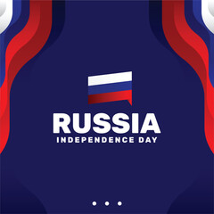 Russia Independence Day Background Design