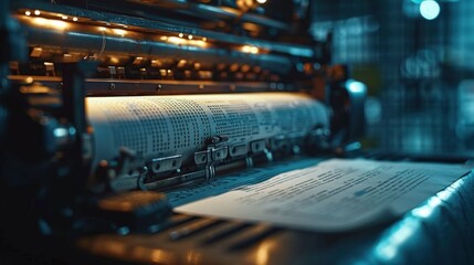 The steady rhythm of a dot matrix printer, producing reports with the precision demanded by professional standards.