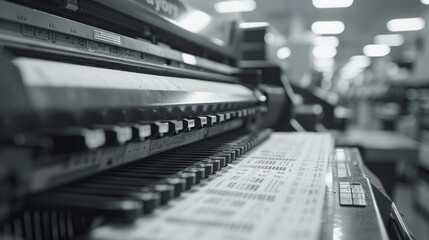 The steady rhythm of a dot matrix printer, producing reports with the precision demanded by professional standards.