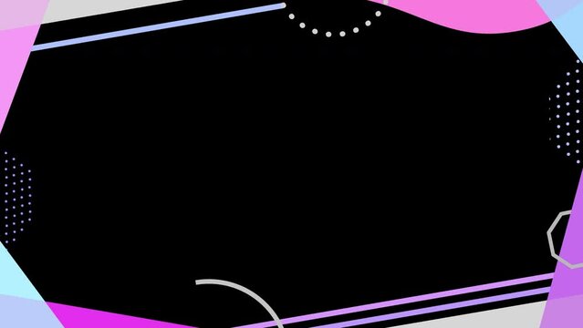 Geometric shape frame 02 / Pink /ProRes4444