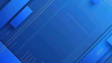 A sleek and modern blue gradient abstract geometric background with geometric lines 