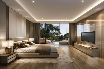 Stylish and modern interior design with comfortable furnishings available for purchase