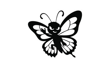 love key, cherry, butterfly, vector