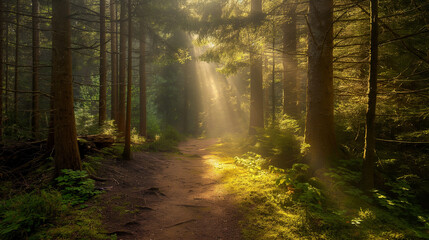 Fototapeta premium morning in the forest