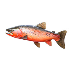 Salmon on transparent background PNG