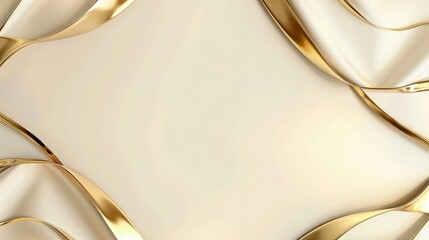 A sophisticated ivory background with golden lines on it 