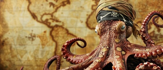Fototapeta premium A closeup half body of a charismatic mollusk