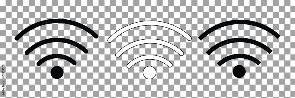 Poster radio tower. radio waves tower. radio for broadcast transmission with line art vector icon for apps 