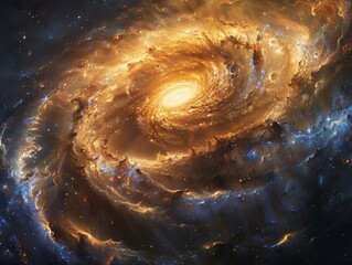 High quality black gold galaxy. 