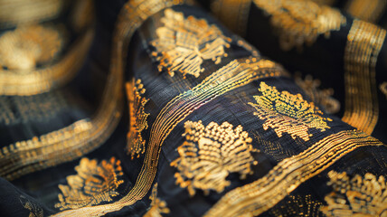 inspired in Indian Textile With Gold