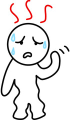 heat, hot weather, hot, summer, tired