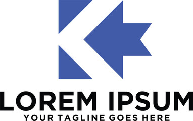 Arrow letter K logo idea